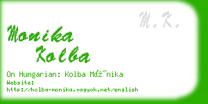 monika kolba business card